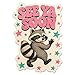 See Ya Soon Cute Raccoon Sticker Funny Humor Raccoon Star Sarcastic Sayings Waterproof Die-Cut Vinyl Stickers for Water Bottle, Tumbler, Laptop, Notebook, Phone Case, Hard Hat, Gifts