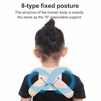 Posture Corrector for Kids Children Back Brace Posture Support Shoulder Straightener Belt Adjustable Back Support Brace Lumbar Spine Corrector Strap for Children Back Straightener Spinal Support