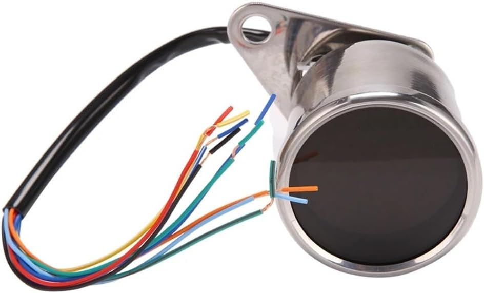 Motorcycle Odometer Gauge Universal Motorcycle Meter Tachometer Digital Odometer Round Speed Meter for