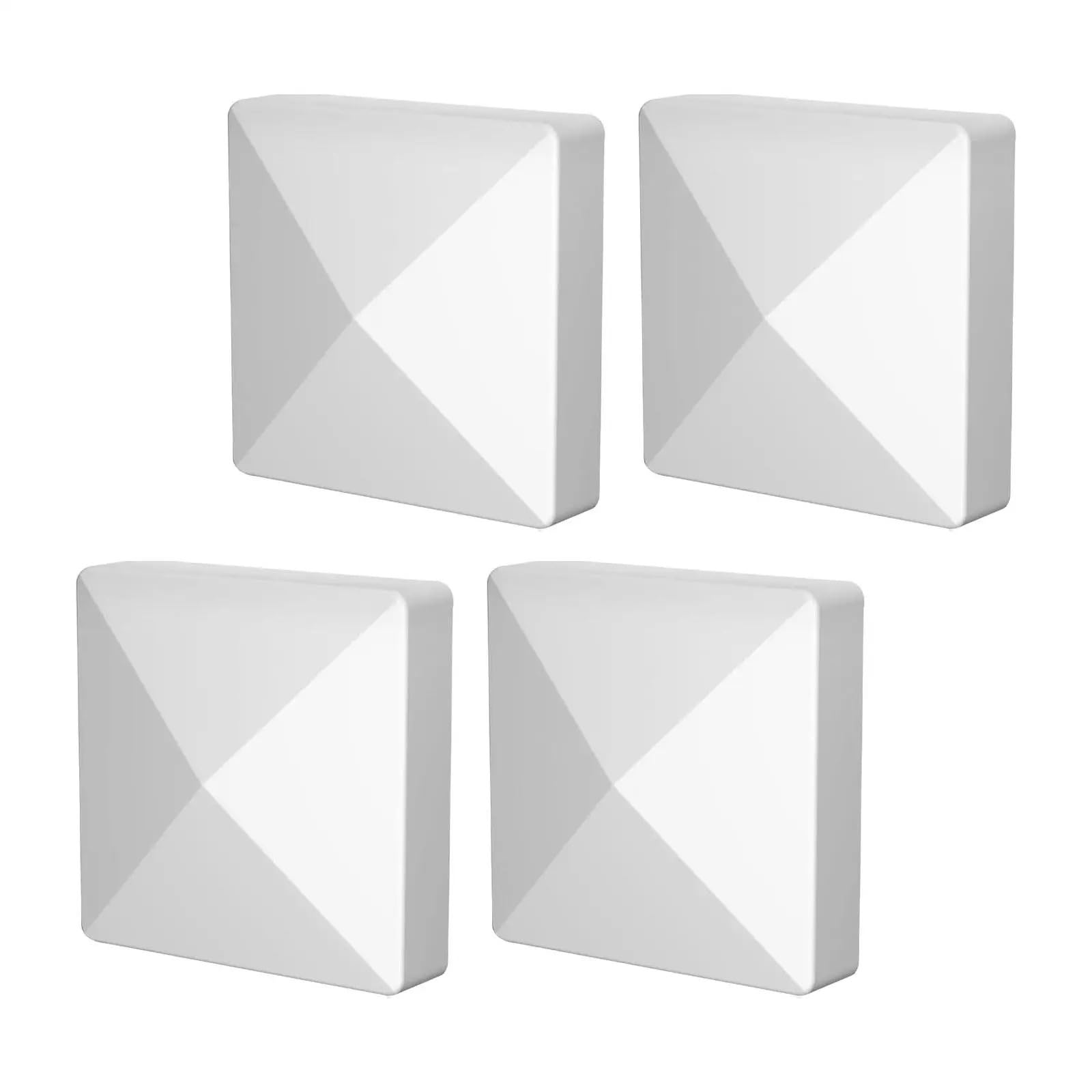 Irgvjifr Color 01 Fence Posat Cap 4X Pyramid Post Caps Covers Replacement Waterproof Fence For Outdoor Yard Garden Mailbox For Courtyard