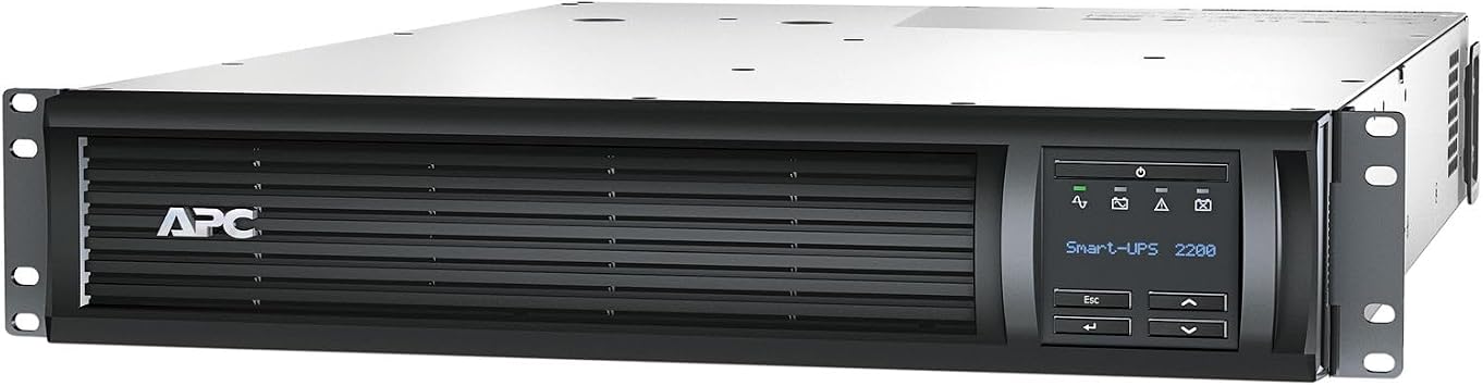 APC Smart-UPS, SMT2200RM2UC 2U Rack Back-UPS, 1920 VA Backup Battery Power Supply, 6 x NEMA 5-15R, 2 x NEMA 5-20R, SmartConnect Port, SmartSlot, AVR, LCD Bundled with 16GB USB Storage