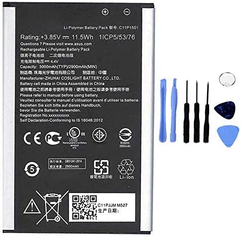 Batteria Compatibile con ASUS ZENFONE 2 LASER 3000MAH ZE550KL C11P1501 con Kit SMONTAGGIO
