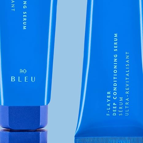 مصل الترطيب العميق R+Co BLEU F-Layer الذي لا يُشطف لترطيب الشعر وإصلاحه وفك تشابكه يضيف النعومة واللمعان ومنع التجعد نباتي وخالي من البارابين 4.2 أونصة