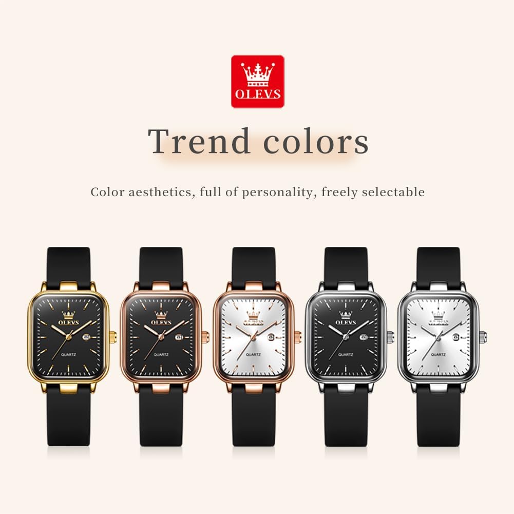 OLEVS Watch for Women Square Fashion Watches Dainty - Image 6