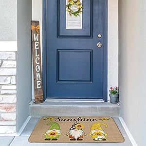 Nuanchufallwelcomedecorativedoormat275x165gnomewelcomematssunflowernonslipgnomefalldoormatautumnharvestthanksgivingfloorwashableentrymatforseasonalhomedecoration Urban Country Home Decor Nuanchu fall welcome decorative doormat 275 x 165 gnome welcome mats sunflower non slip gnome fall door mat autumn harvest thanksgiving floor washable entry mat for seasonal home decoration urban country home decor