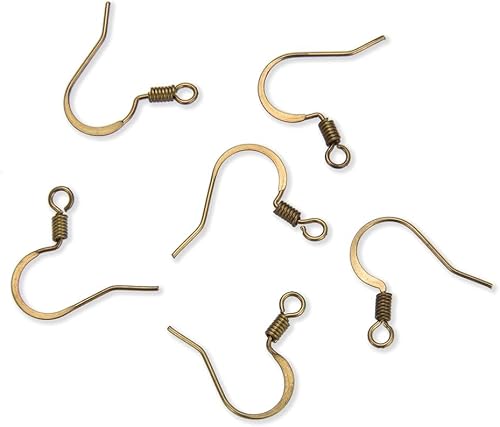 Miniatura 10 de Adabele 50 Uds. de latón crudo redondo Huggies Leverback Pendientes Ganchos Earwire Conector No PlateadoRecubierto para Pendientes Joyería
