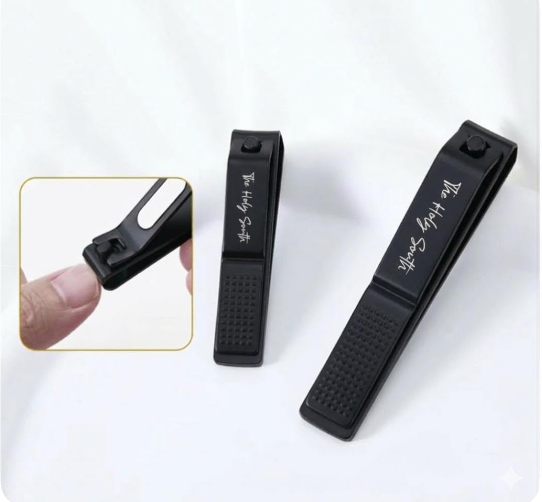 Nail Clippers Set: Ultra Sharp Fingernail and Toenail Clippers for Men, Women, and Seniors with Tin Case