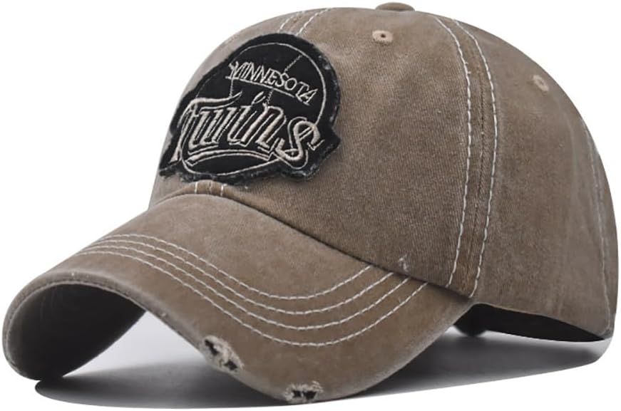 Twins,Embroidered Washed Baseball Cap, Trucker Hat Cotton Golf Dad Hat,Gift Giving,Couple Duck Tongue Cap