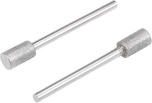 uxcell Puntos montados en diamante de 0.236 in, culata de 18 pulgadas, mango de 18 pulgadas, herramientas rotativas, paquete de 2