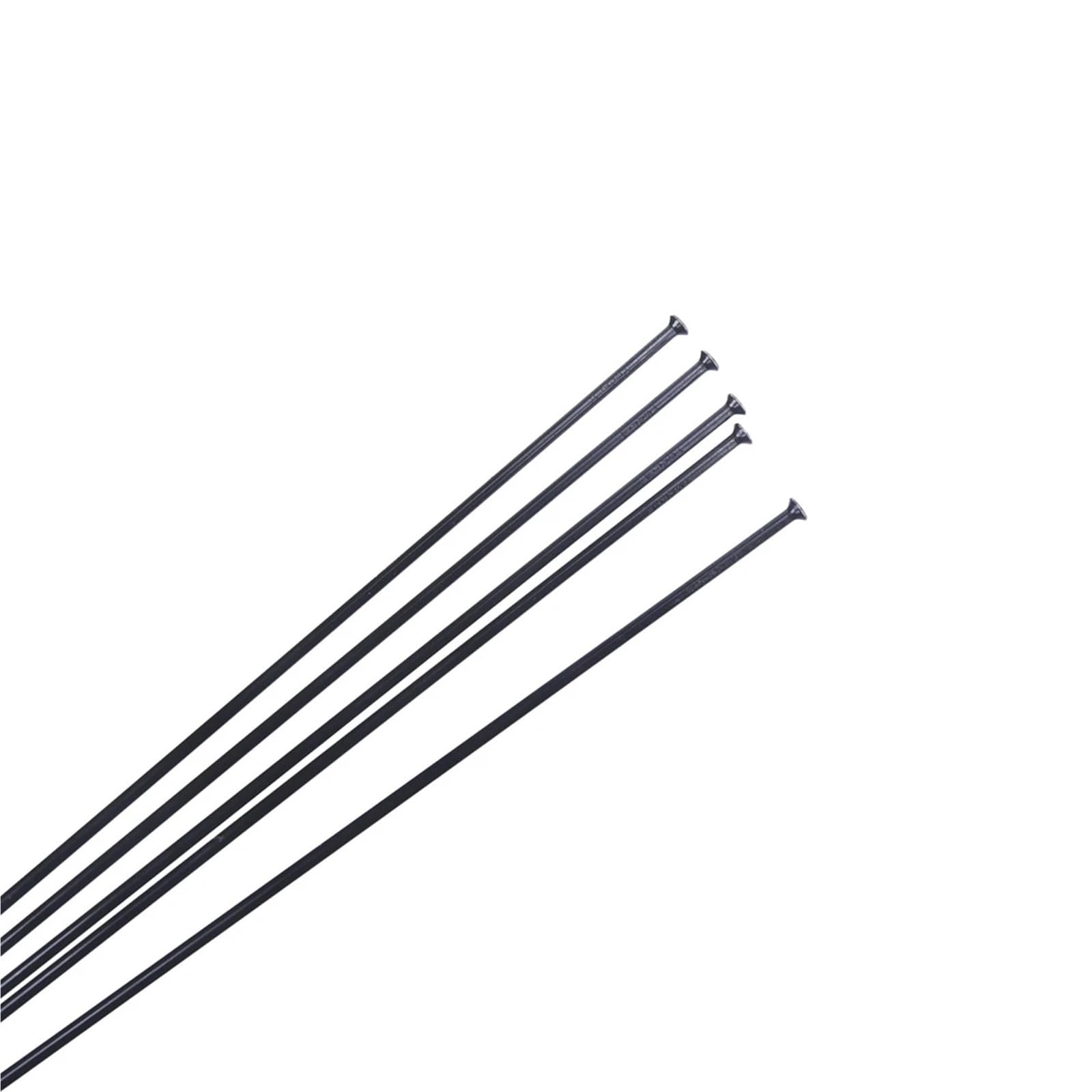 64 Stück für Fahrradspeichen 2,0 mm – J-Bend schwarze Edelstahl-Speichen mit Nippeln – Ersatzradspeichen für Mountainbike, Rennrad & Hybrid-Fahrräder – langlebiges gerades Speichen Set für Radsatz