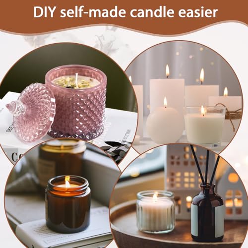 Sibba Wooden Candle Wick Holders 50 Pcs Candle Wicks Centering Device Multiwick Bars Wax Stick Clips Making Crafting Supplies Large Wick Holders for DIY Material Package Mold - Image 3