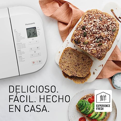Panasonic SD-B2510WXE Panificadora Automática, 850W, Sensor de Temperatura, Temporizador Digital 13H, 25 Programas, Blanco - imagen 2