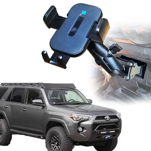 Never Inside The Stubby Smash Phone Mount Kit w/Basic Phone Holder for 5th Gen 4Runners | 1' RAM Compatible Ball Mount for Dashboard Cubby | 5th Generation 4Runner Phone Holder