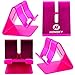 Honsky Portable Universal Aluminum Desktop Desk Phone Holder - Hands Free Smart Cell Phone Stand, Tablet Display Cradle, Hot Pink