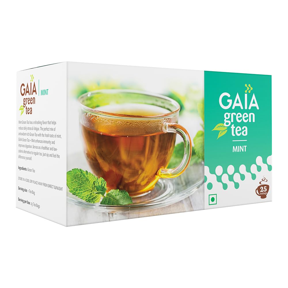 Gaia Green Tea Honey & Lime 25 tea bags (Pack of 3) — Amazon image 13
