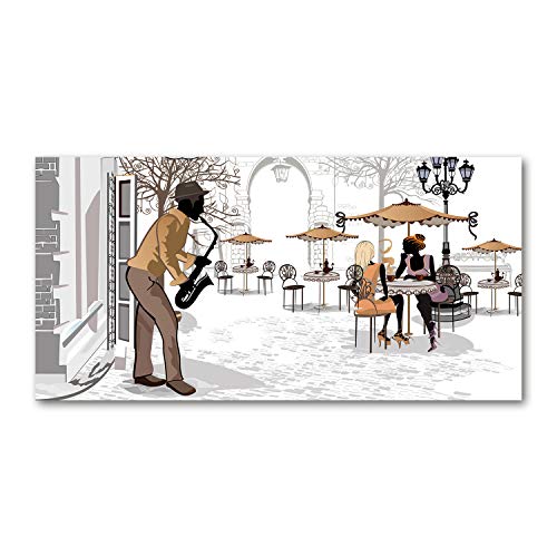 Crédence de cuisine en verre trempé Tulup beige 100x50cm durable