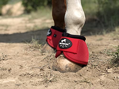 Image of 2520D Horse Bell Boots No-Turn Horse Bell Boots, Equine Ballistic Hoof Overreach Bell Boot, Pair