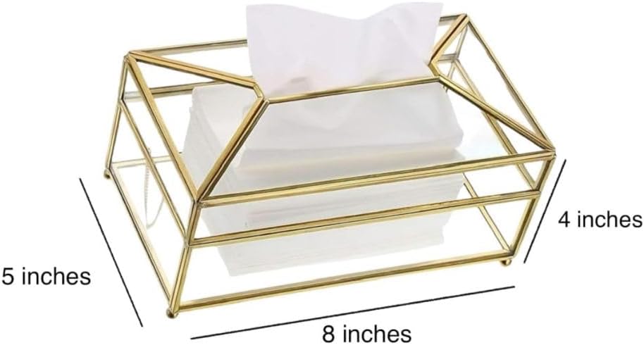 Personalized Glass Tissue Holder for Home, Office, Bathroom, Bedroom, Living Room, Center Piece,Gift Item, Luxury Living,Transparent Tissue Box