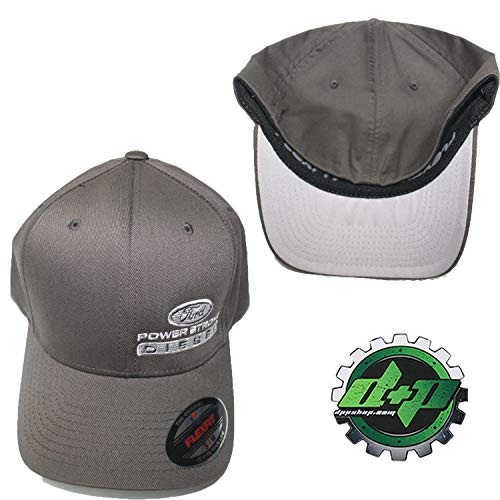 Powerstroke hat Ball Cap Fitted Flex fit Flexfit Stretch Charcoal L/XL