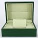 Organisateur de support de boîte de montre de luxe, boîte en bois de cadeau de stockage de bijoux en bois de la meilleure qualité Grille simple en cuir PU vert