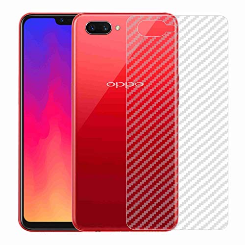 Image of Compatible with Oppo A12E Back Screen Protective Film Carbon Fiber Skin Transparent Screen Guard Sticker