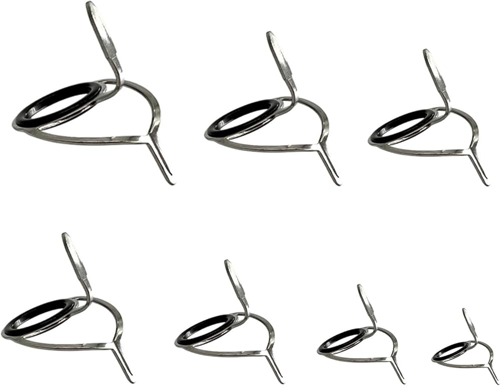 Amazon | TVETE 釣り竿ガイド 釣竿 ロッドガイド ロッド補修キット 【7