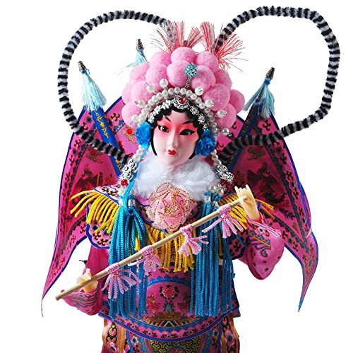 Nw Chinese Traditional Handicraft Silk Figurine Collectible Chinese Doll Silk Doll (1800-Pink) #TOP4