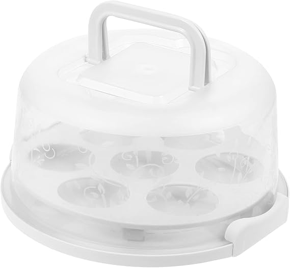 YARDWE Cake Carrier with Handle, Clear Cake Keeper with