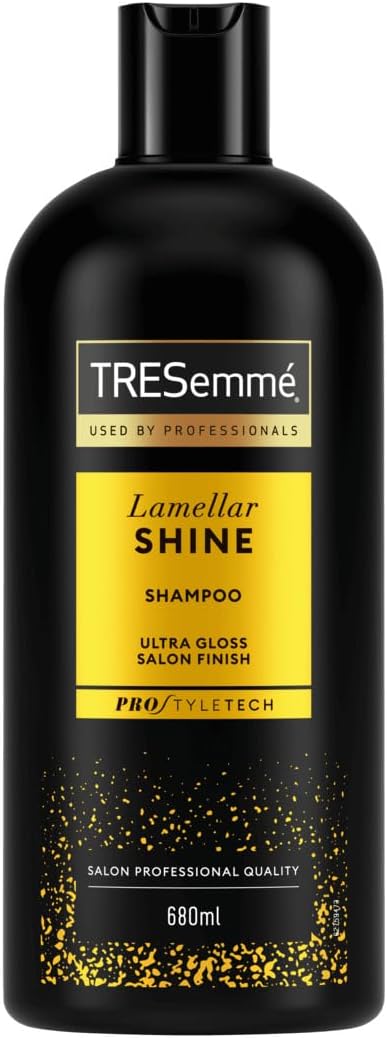 TRESemme Lamellar Shine Shampoo - with Lamellar Technology, Amino Acids & Ceramides – Ultra-Glossy Salon Finish, Frizz Control & Deep Smoothing, For All Hair Types 680 ml