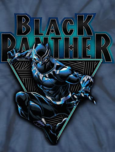 Marvel Big Boys' Black Panther Spiral Wash T-Shirt, Navy (S) #TOP1