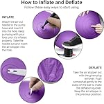 ROMIX Exercise Ball, Anti-Burst Extra Thick Birthing Pregnancy Ball with Pump, Fitness Swiss Yoga Balls 22in/26in/30in (55cm 65cm 75cm) Exercise Balls Physical Therapy for Pilates Home Gym - Image 5