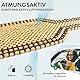 Walser CarComfort Sitzauflage aus Holzperlen, Sitzaufleger Holzkugeln, Massage Autositzauflage Holz, Universal Sitzmatte schwarz/weiß 13551