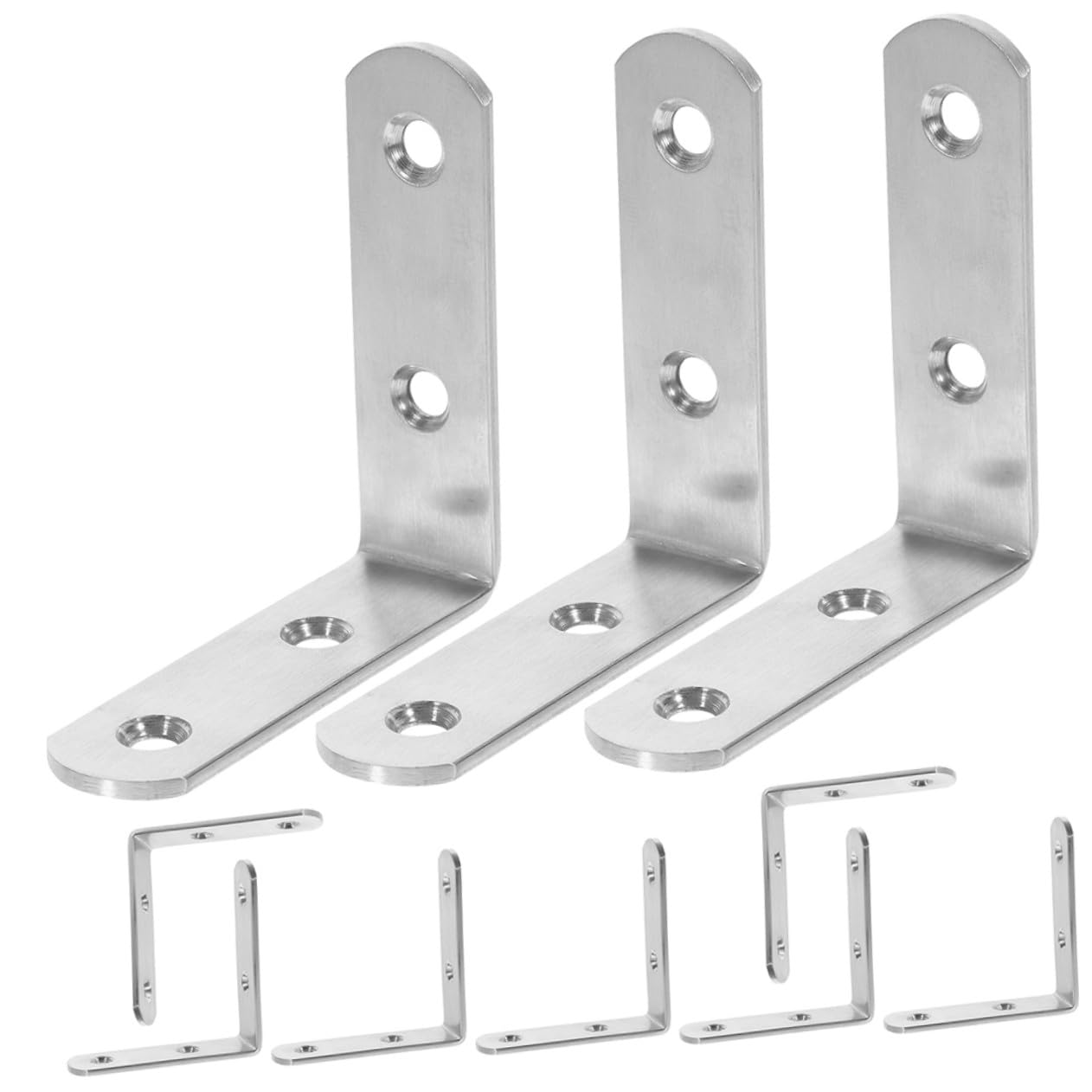 Équerres angle droites métalliques support stable meuble bois étagère 12 pièces
