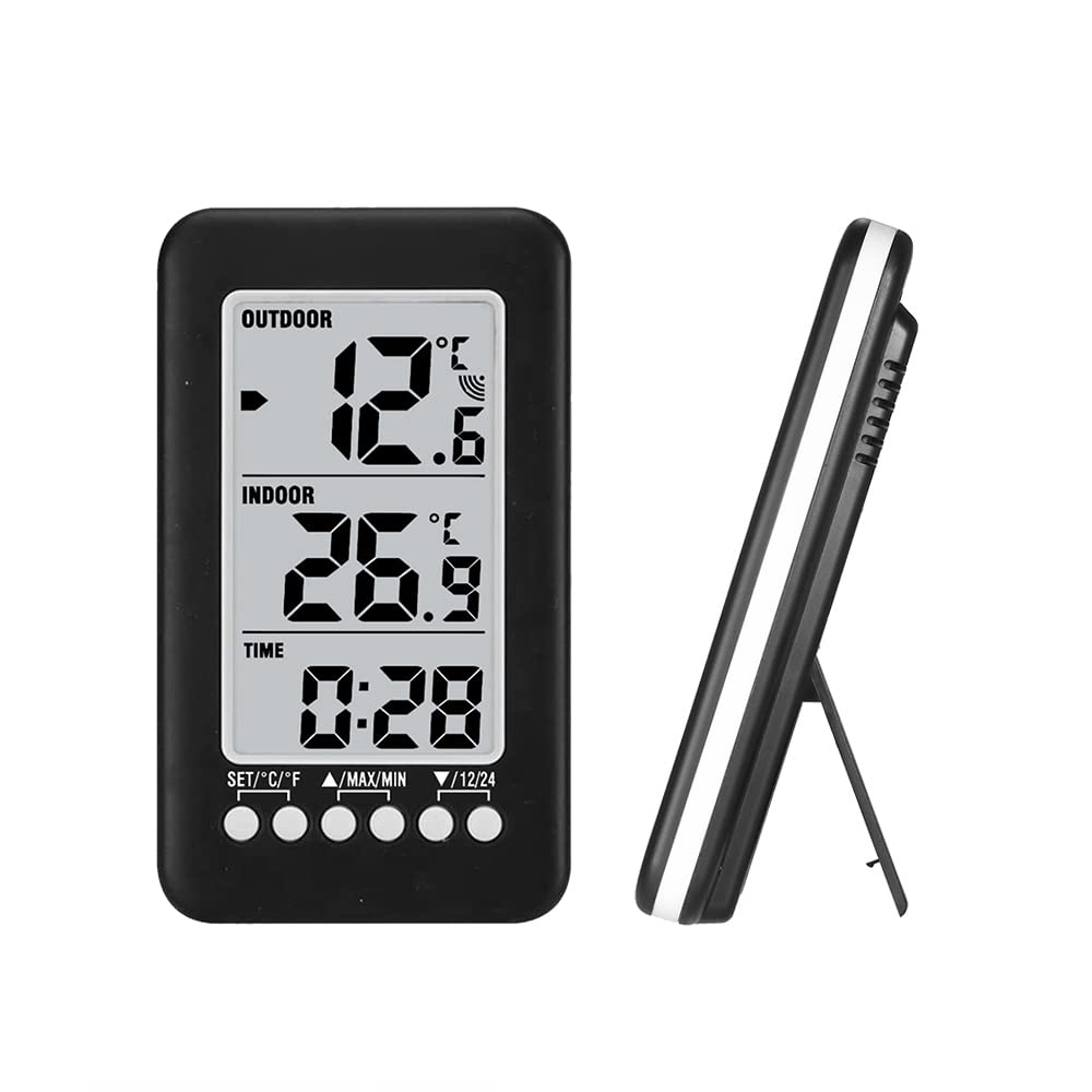 docooler LCD ℃ / ℉ Thermomètre numérique sans fil avec thermomètre avec transmetteur