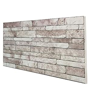 Panel de imitaciÃ³n de piedra reconstruida de poliestireno, tamaÃ±o 100 cm x 50 cm, grosor 2 cm â Revestimiento de pared para exterior e interior