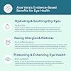 Aloe Eyes Drops - Preservative-Free Dry Eye Relief - Natural Eye Care - Alternative to Eye Wipes - Contact Lens Friendly - 0.5 Fl oz