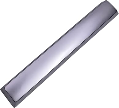 Zinc Alloy Spacebar Keycap Gold/Silver Finish High Durability Metal Keycaps for Mechanical Keyboards Enhances Typing