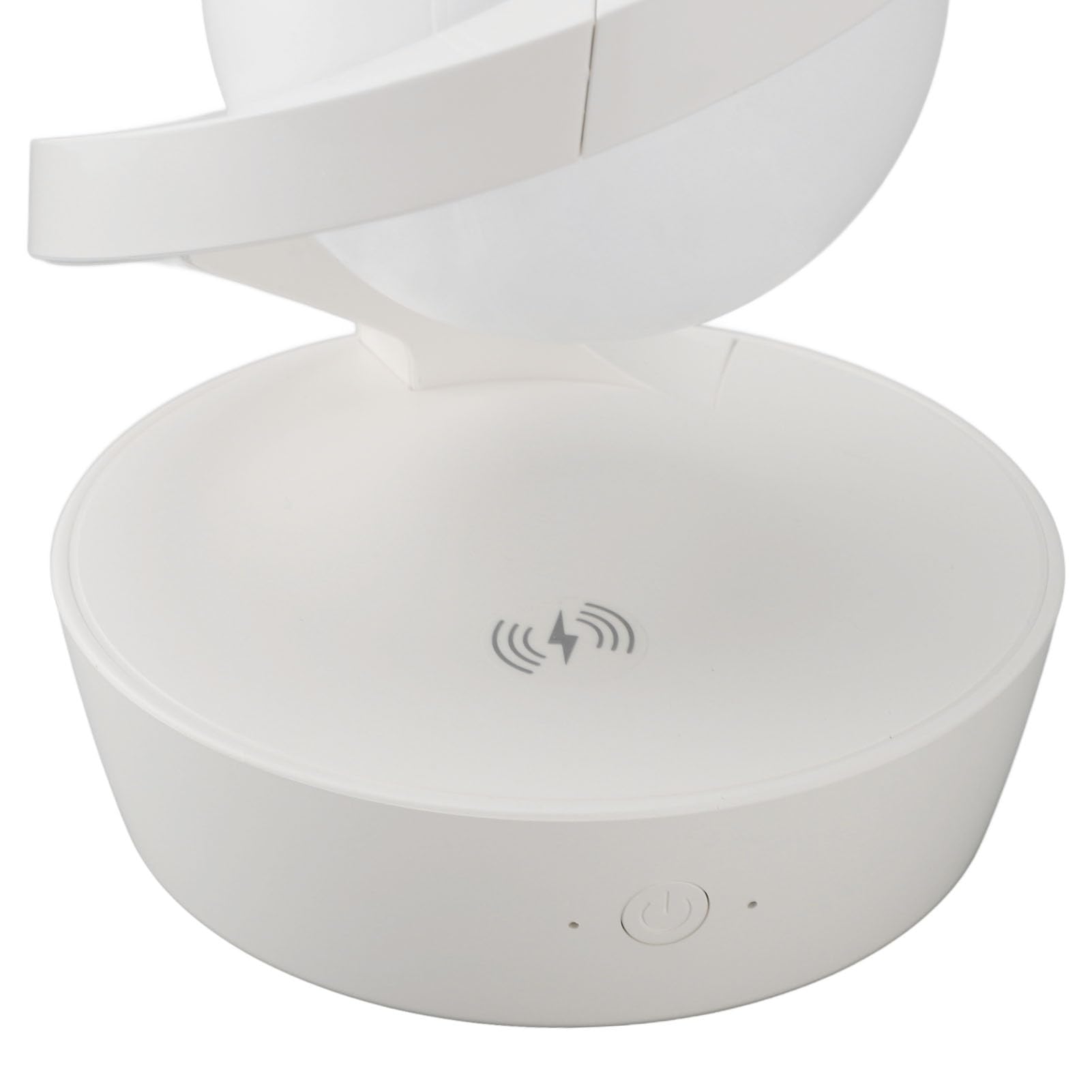 Lampada da comodino moderna a spirale Lampada da tavolo a LED con ricarica wireless innovativa a levitazione visiva 3D per camera da letto, soggiorno, ufficio