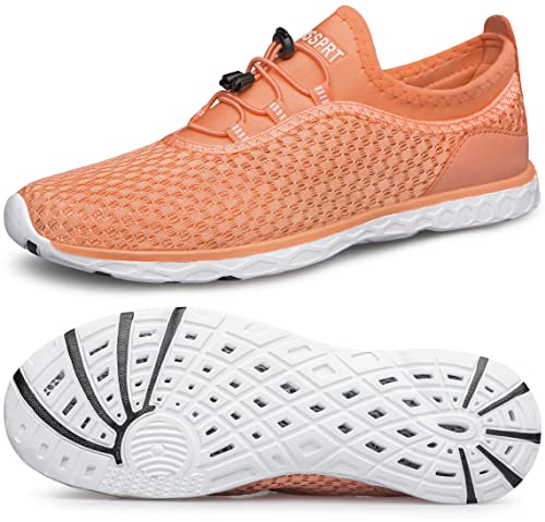 Image of DOUSSPRT Women's Water Shoes Quick Dry for Beach Swim Pool Fishing | Adult Breathable Summer Walk Aqua Sandals for River Athletic Boating Kayaking Diving Sport