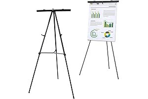 Lightweight Aluminum Flip Chart Easel Stand with Paper Pad