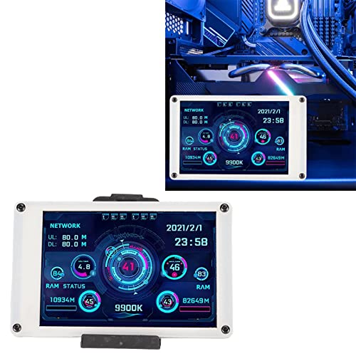 Image of Dpofirs 3.5in USB Screen, PC CPU Data Monitor PC Sensor Panel Display Temperature Monitor,Computer Monitor for aida64 for Linux, Gifts