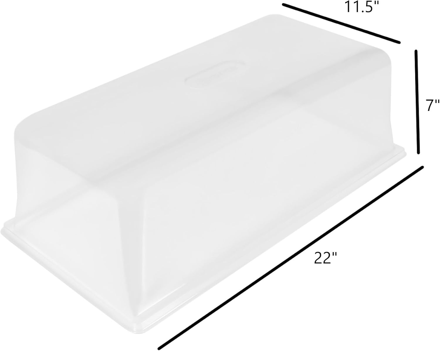 SUNPACK Sundome Plastic Humidity Dome, Clear, 7" - Ideal for Greenhouses or Indoor Growing, Maintains Humidity for Healthy Seedling Growth