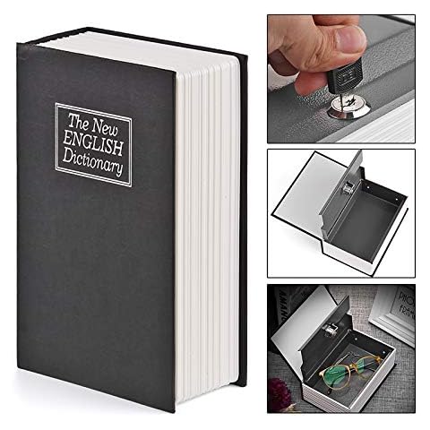 Book Safe with Key Lock for Valuables Cover