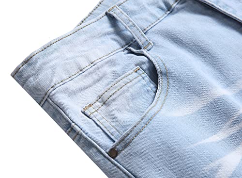 Men's Ripped Jeans Slim Fit Stretch Jeans Distressed Fashion Comfort Pants4