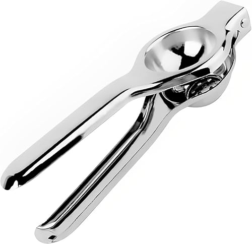 Exprimidor de limón de acero inoxidable, prensa manual de limón, exprimidor de limón de mano, prensa de cítricos de metal, mini herramienta portátil