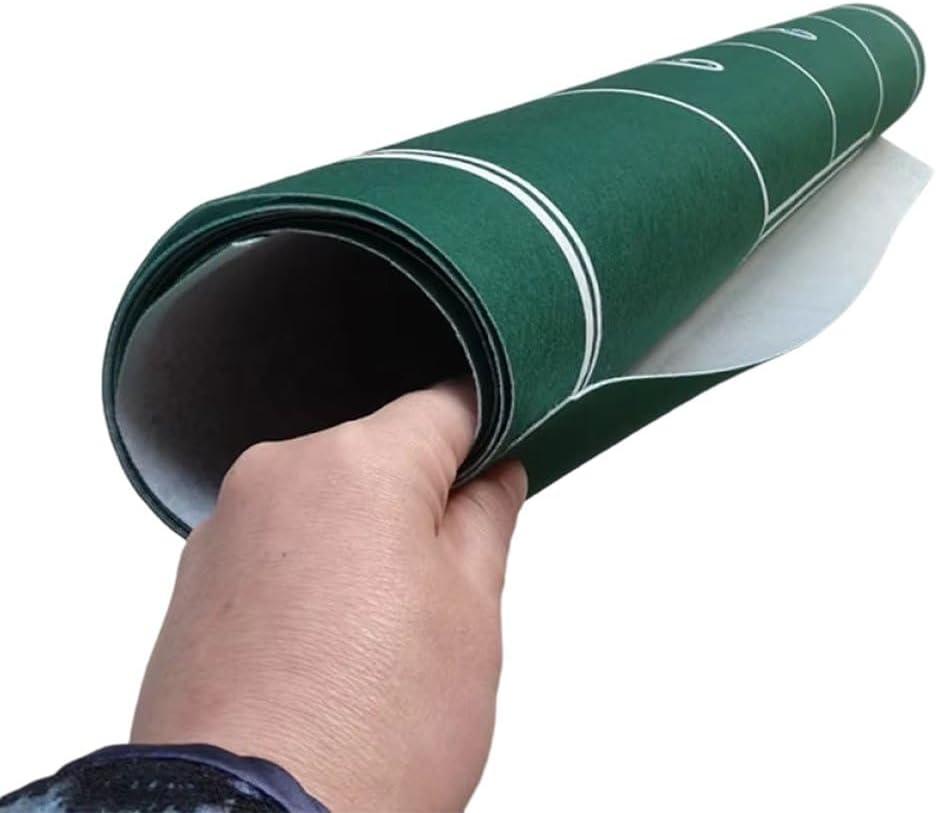 MIOBER テキサス ポーカー マット 180x90cm ポーカー 麻雀 ゲーム テーブル マット テキサス ポーカー ブラックジ