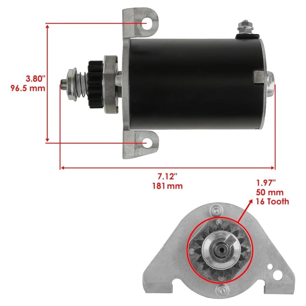 Démarreur adapté for 391178 394807 396306 / Toro Tondeuse Fairway Groundsmaster 52 (1979-1986)