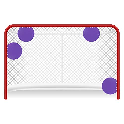 Top Shelf Targets Sniper 8-inch Magnetic Shooting Targets Limited Edition Purple (4 Pack Set) for Hockey and Lacrosse Excellent Practice Tool & Training Equipment