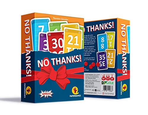 No Thanks! Jogo de Cartas, Papergames, Português