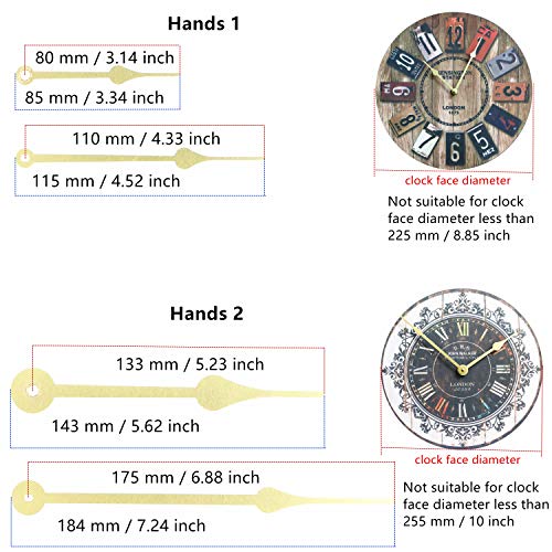 image for TIKROUND 12888 Quartz DIY Wall Clock Movement Mechanism Battery Operat